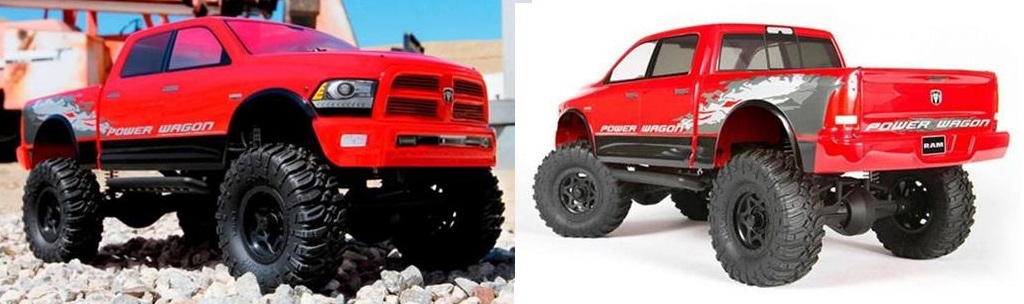 La vrais échele de nos scales. SCX10-DodgeRam
